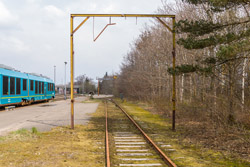 Læsseprofil ved læssesporet på Varde station