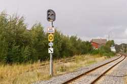 PU signal for spor 2 i nordenden af Tønder station