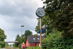 Perronur på Kvissel station