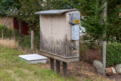 Teknikskab ved overkørsel 112 i Rønbjerg