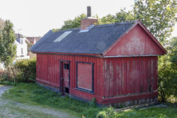 Kolonnehus ved Hvidbjerg station