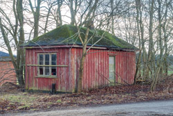 Kolonnehus ved Bækkelund station